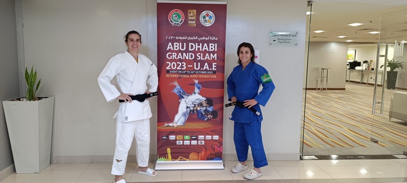 Ariane y Jaione en el Grand Slam de Judo de Abu-Dhabi. 24-10-23